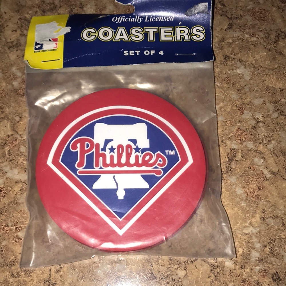 NIP MLB Phillies Set/4 Coasters